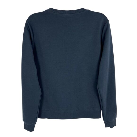 COLMAR Women's Navy Blue Crew Neck Iridescent Logo Pullover Sweatshirt Large - Picture 2 of 6